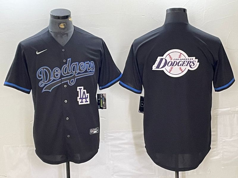 Men 2025 Los Angeles Dodgers Blank Black Shadows Nike MLB Jersey style 6239->los angeles dodgers->MLB Jersey